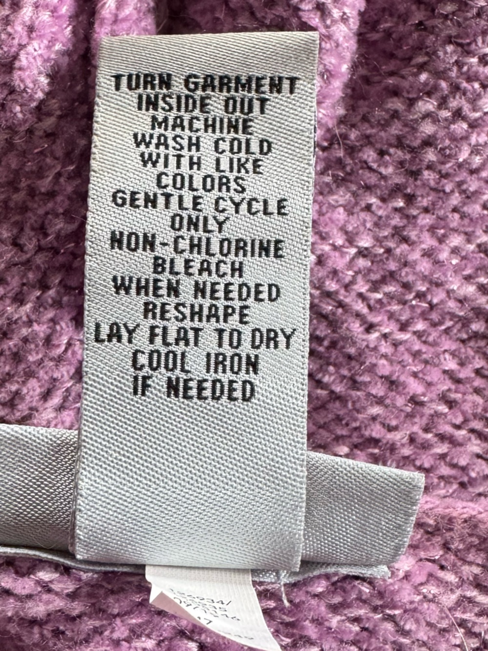 Catherines Lavender Knit Hoodie - Picture 4 of 4